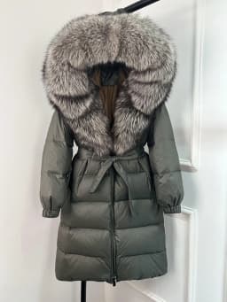 Janveny 2026 Winter Puffer Jacket Women Large Real Fox Fur Hooded Thick Warm White Duck Down Coat Long Female Parkas Waterproof
