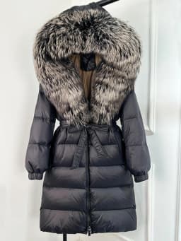 Janveny 2026 Winter Puffer Jacket Women Large Real Fox Fur Hooded Thick Warm White Duck Down Coat Long Female Parkas Waterproof