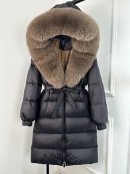 Janveny 2026 Winter Puffer Jacket Women Large Real Fox Fur Hooded Thick Warm White Duck Down Coat Long Female Parkas Waterproof