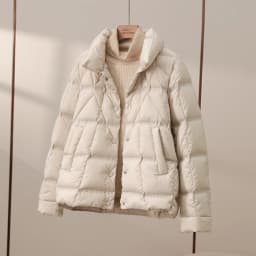 Janveny 2025 New Autumn Winter Lightweight Puffer Jacket Women Long Sleeve Single Breasted Duck Down Coat Female Short Parkas