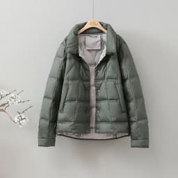 Janveny 2025 New Autumn Winter Lightweight Puffer Jacket Women Long Sleeve Single Breasted Duck Down Coat Female Short Parkas