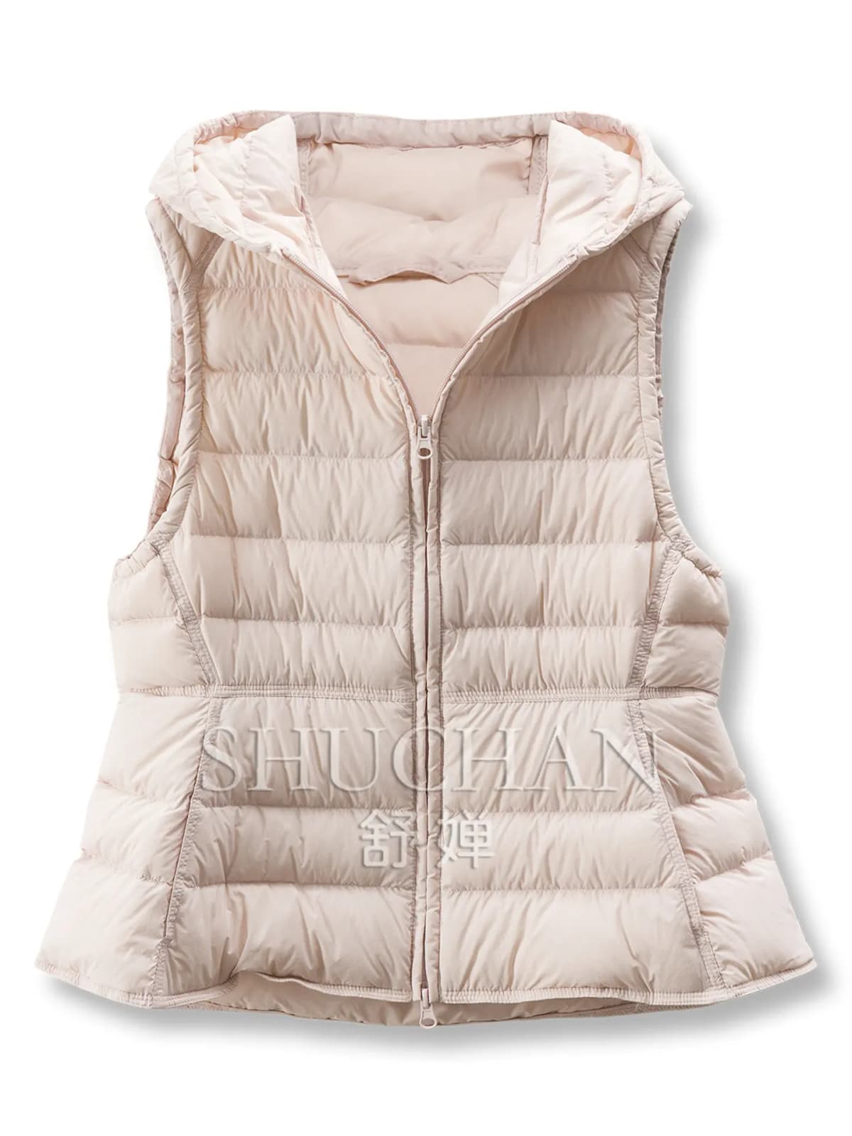 Light and Warm Without Burden, Cabinet Loose 90 Duck Down Hooded Down Vest Women F097 abrigo mujer