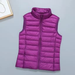 2026 White Duck Down Jacket Women Vest Autumn Winter Sleeveless Waistcoat Warm Lightweight Puffer Jacket Female Tops Outwear