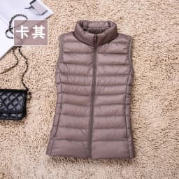 2026 White Duck Down Jacket Women Vest Autumn Winter Sleeveless Waistcoat Warm Lightweight Puffer Jacket Female Tops Outwear