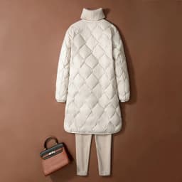 Ultra-Thin Quilted Jacket Women's V-Neck Long Sleeve Lightweight Padded Coat Spring Autumn Fashion Casual Straight Cut Coat