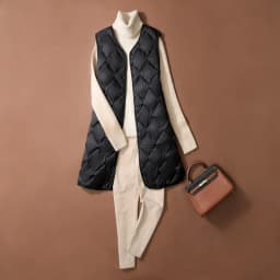 Ultra-Thin Quilted Jacket Women's V-Neck Long Sleeve Lightweight Padded Coat Spring Autumn Fashion Casual Straight Cut Coat
