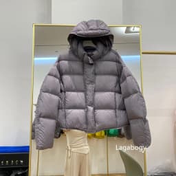 Lagabogy 2026 New Autumn Winter White Duck Down Jackets For Women Solid Thick Warm Loose Parkas Female Hooded Zipper Puffer Coat