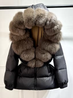 Janveny 2025 Winter Puffer Jacket Women Real Fox Fur Hooded Thick Warm 90% White Duck Down Coat Female Parkas Waterproof