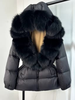 Janveny 2025 Winter Puffer Jacket Women Real Fox Fur Hooded Thick Warm 90% White Duck Down Coat Female Parkas Waterproof
