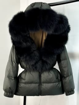 Janveny 2025 Winter Puffer Jacket Women Real Fox Fur Hooded Thick Warm 90% White Duck Down Coat Female Parkas Waterproof