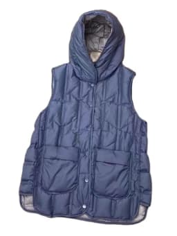 Janveny 2025 New Fashion Women Hooded Down Sleeveless Vest Women Lightweight Seamless White Duck Feather Puffer Short Waistcoat