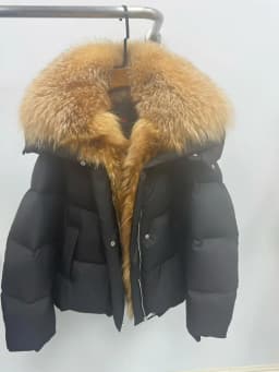 New Fashion Winter Women Goose Down Jacket Real Fox Raccoon Fur Collar Jacket Detachable Sleeves Thick Warm Luxury Female Coat