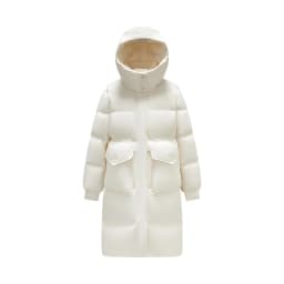 Semir Long Down Coat Hooded Raglan Sleeve Women 2025 Winter Solid Color Warm Thickened Casual Daily Insulated Outerwear