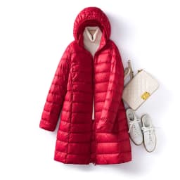 0-10℃ Women Winter Coat Hat Detachable Autumn Ultralight Duck Down Jacket for Women Slim Puffer Jacket Windproof Long Down Coat