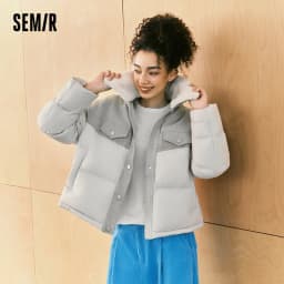 Semir Women Down Jacket Thermal Warmth Antistatic Fabric 90 Percent Down Fill Oversized Fit 2026 Winter Outdoor Layer