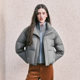 Semir Women Down Jacket Water Repellent 90 Percent Down Fill Layered Look Loose Fit Puffer Shape 2026 Winter Warm Insulation