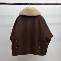 Women Oversized Loose Parka Real Shearling Fur Collar Goose Down Liner Winter Coat Big Pockets Drawstring Hem Warm Outerwear