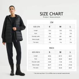 BY4621558 Women's Hooded Quilted Goose Down Jacket Cashmere Knit Sleeves Waffle Knit Chain Zipper Pull Old Money Elegant Winter