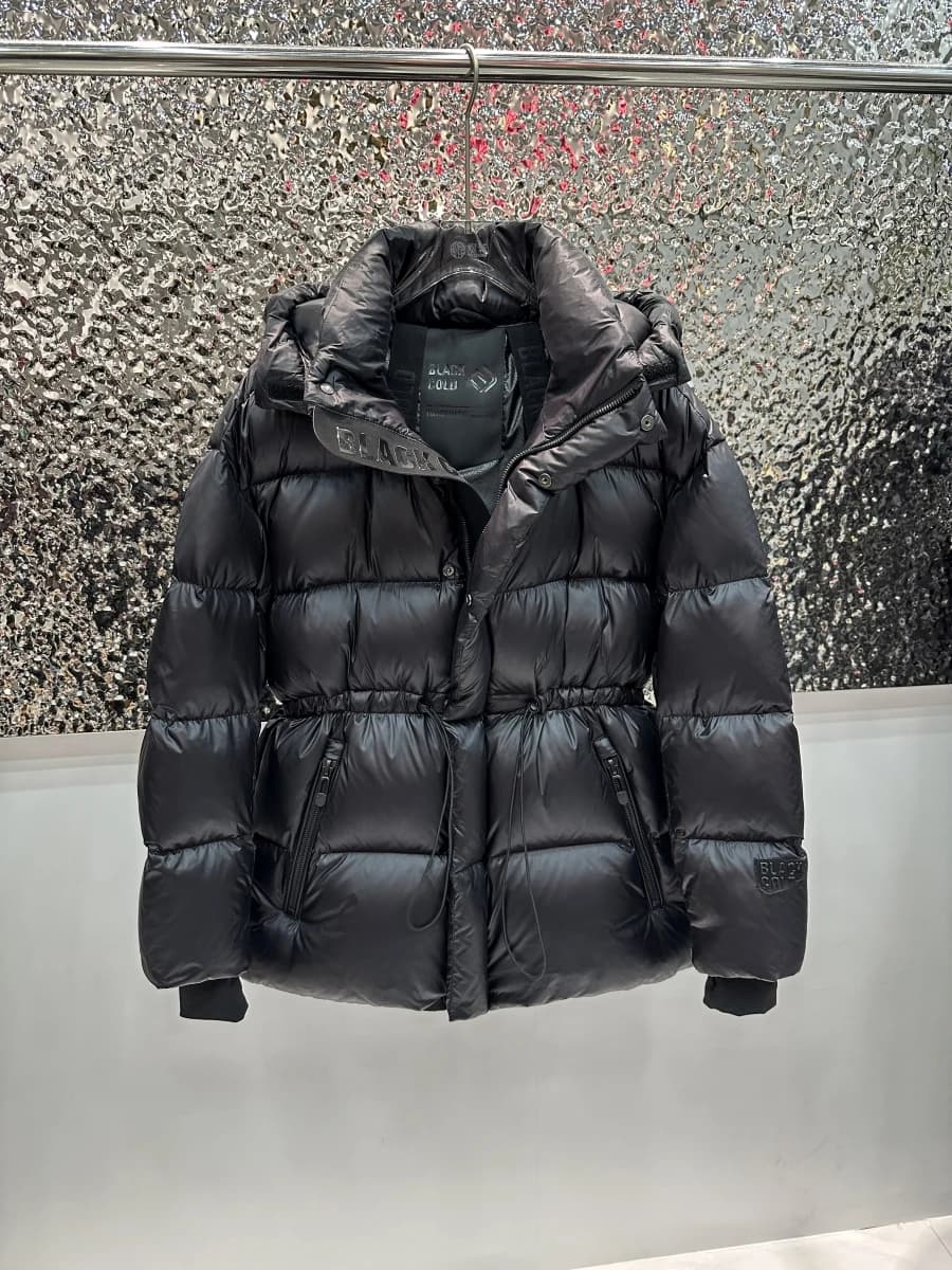 Lagabogy 2025 Black Color Mid-Long Puffer Jacket Winter Women 90% White Duck Down Coat Female Waterproof Thick Warm Hooded Parka