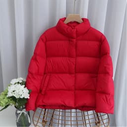 Lagabogy 2025 New Autumn Winter Ultra Light 90% White Duck Down Coat Slim Short Puffer Jacket Female Zipper Casual Tops Parkas
