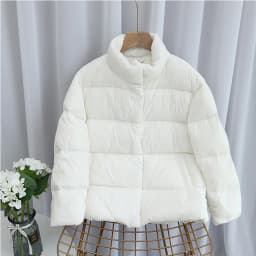 Lagabogy 2025 New Autumn Winter Ultra Light 90% White Duck Down Coat Slim Short Puffer Jacket Female Zipper Casual Tops Parkas