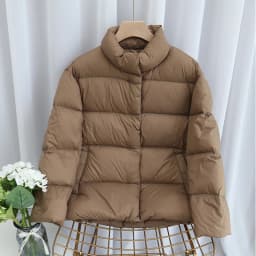 Lagabogy 2025 New Autumn Winter Ultra Light 90% White Duck Down Coat Slim Short Puffer Jacket Female Zipper Casual Tops Parkas