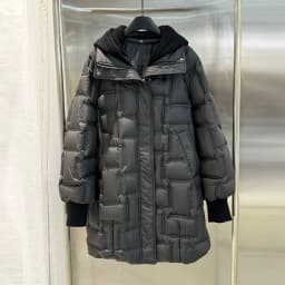 Janveny 2025 New Winter Long White Duck Down Jacket Women Casual Loose Fit Warm Parkas Knitted Hat Detachable Puffer Down Coat