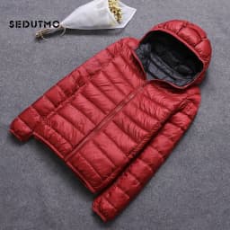 SEDUTMO Winter Duck Down Coat Women Hooded Two Side Wear Jackets Ultra Light Coat Spring Puffer Jacket ED616