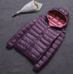 SEDUTMO Winter Duck Down Coat Women Hooded Two Side Wear Jackets Ultra Light Coat Spring Puffer Jacket ED616