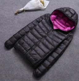 SEDUTMO Winter Duck Down Coat Women Hooded Two Side Wear Jackets Ultra Light Coat Spring Puffer Jacket ED616