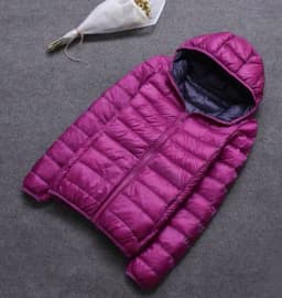 SEDUTMO Winter Duck Down Coat Women Hooded Two Side Wear Jackets Ultra Light Coat Spring Puffer Jacket ED616