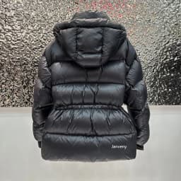 Janveny 2025 New Winter High Waisted 90% White Duck Down Coat Women Hooded Loose Thickened Warm Black Extreme Cold Puffer Jacket