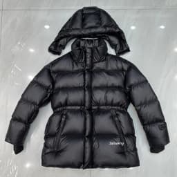 Janveny 2025 New Winter High Waisted 90% White Duck Down Coat Women Hooded Loose Thickened Warm Black Extreme Cold Puffer Jacket