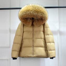 Luxury Big Natural Raccoon Fur Hooded For Women And Man Winter 90% White Duck Down Jacket Short Puffer Fluffy Coat Female Parka