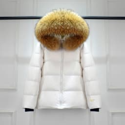 Luxury Big Natural Raccoon Fur Hooded For Women And Man Winter 90% White Duck Down Jacket Short Puffer Fluffy Coat Female Parka