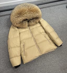 Luxury Big Natural Raccoon Fur Hooded For Women And Man Winter 90% White Duck Down Jacket Short Puffer Fluffy Coat Female Parka