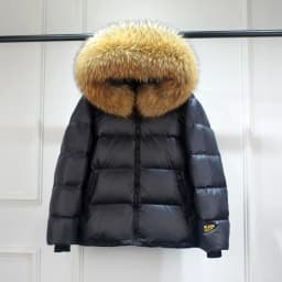 Luxury Big Natural Raccoon Fur Hooded For Women And Man Winter 90% White Duck Down Jacket Short Puffer Fluffy Coat Female Parka
