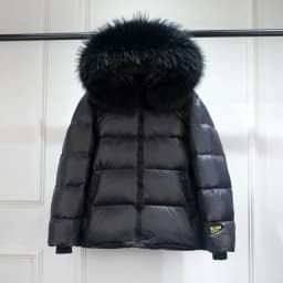 Luxury Big Natural Raccoon Fur Hooded For Women And Man Winter 90% White Duck Down Jacket Short Puffer Fluffy Coat Female Parka