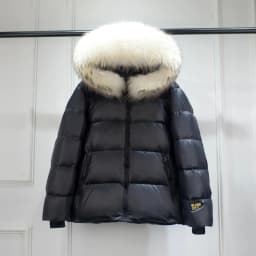 Luxury Big Natural Raccoon Fur Hooded For Women And Man Winter 90% White Duck Down Jacket Short Puffer Fluffy Coat Female Parka