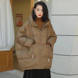 Janveny 90% White Duck Down Jacket Women Winter Long Puffer Coat Hooded Thicken Female Warm Loose Korean Warm Feather Parkas