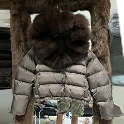 Janveny Natural Real Fox Fur Hooded Short Puffer Jacket Women 2025 Winter 90% White Duck Down Coat Female Parkas Outwear