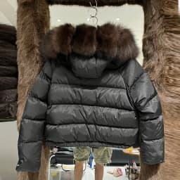 Janveny Natural Real Fox Fur Hooded Short Puffer Jacket Women 2025 Winter 90% White Duck Down Coat Female Parkas Outwear