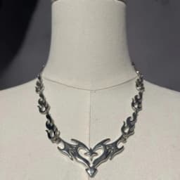 Cross Flame Heart Choker Punk Jewelry Gothic Accessories Y2k Thorns Barbed Wire Hippie Flame Heart Charm For Women Man