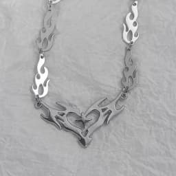 Cross Flame Heart Choker Punk Jewelry Gothic Accessories Y2k Thorns Barbed Wire Hippie Flame Heart Charm For Women Man