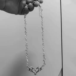 Cross Flame Heart Choker Punk Jewelry Gothic Accessories Y2k Thorns Barbed Wire Hippie Flame Heart Charm For Women Man