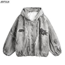 Autumn Winter New Men's Tide Original Design Techwear High Street Fashion Trend Vintage Jacket Chic Casual Coats Men Clothing