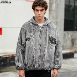 Autumn Winter New Men's Tide Original Design Techwear High Street Fashion Trend Vintage Jacket Chic Casual Coats Men Clothing
