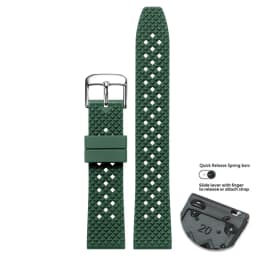 High Quality Honeycomb Tropic FKM Rubber Watch Strap18mm 19mm 20mm 22mm24mm Quick Release Breathable FKM Fluororubber WatchBands