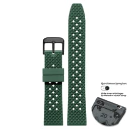 High Quality Honeycomb Tropic FKM Rubber Watch Strap18mm 19mm 20mm 22mm24mm Quick Release Breathable FKM Fluororubber WatchBands