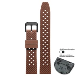 High Quality Honeycomb Tropic FKM Rubber Watch Strap18mm 19mm 20mm 22mm24mm Quick Release Breathable FKM Fluororubber WatchBands